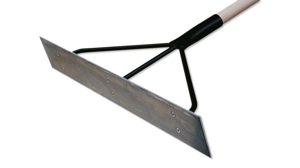 Teerkrücke flach, 80 cm breit, mit Stiel 170 cm