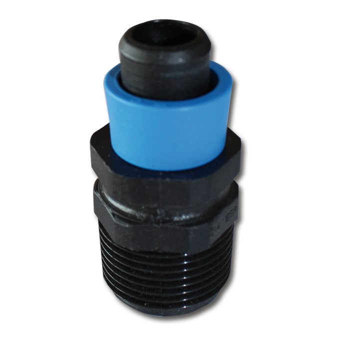 Pièce début 3/4&quot; filetage extérieur, 1 départ avec anneau