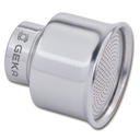 Giesskopf aus Leichtmetall Ø 50 mm, 0.7 mm Löcher, Bajonett-Verschluss