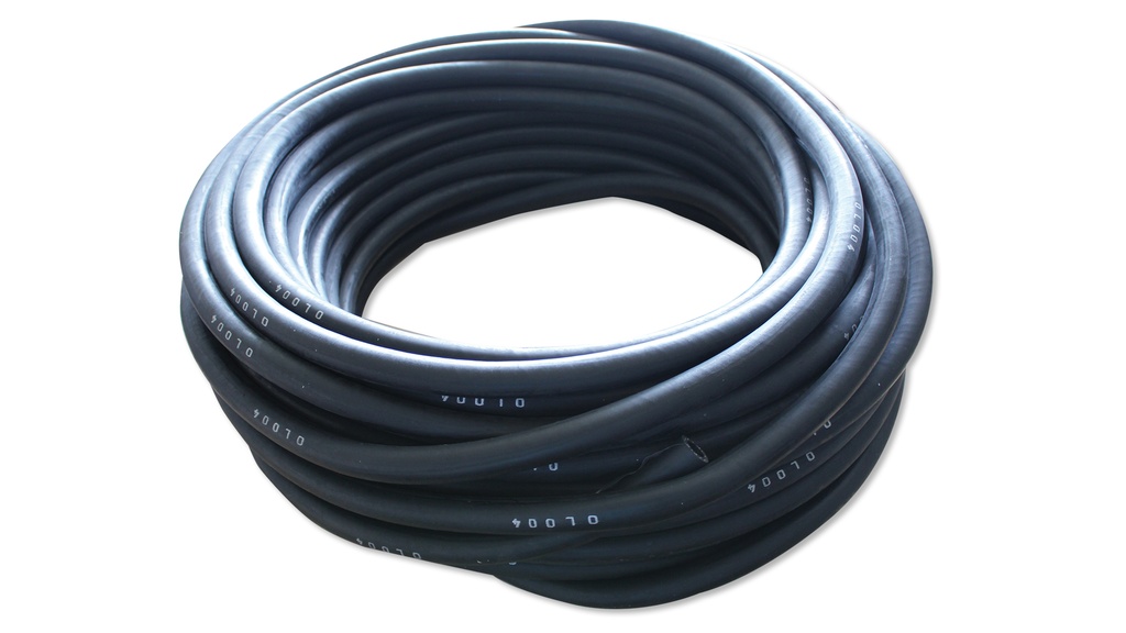 Tuyau en caoutchouc PRESS noir 16 x 4.5 mm, rouleau de 40 m