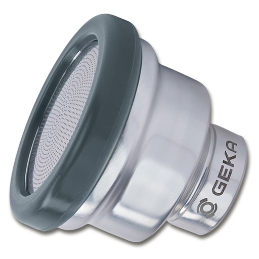 Giesskopf aus Leichtmetall ø 50 mm, 1.0 mm Löcher, wechselbare Platine, Bajonett-Verschluss