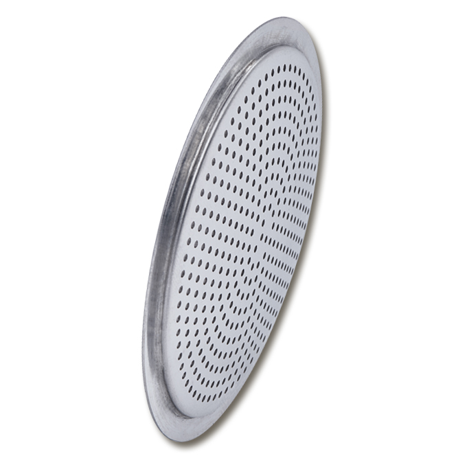 Platine 50 mm Ø mit Sieblöcher 0.7 mm