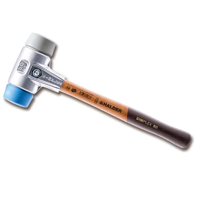 Maillet SIMPLEX ø 40 mm bleu/gris, boîtier en aluminium