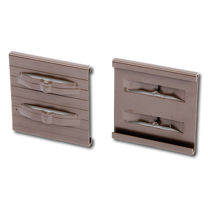 Endverbindungsclip Aluminium braun 10.2 cm