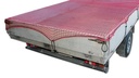 Filet de recouvrement rouge, sans noeud, 350 x 500 cm