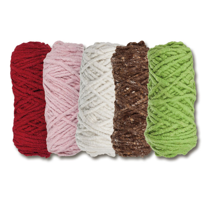 Cordon en laine blanche, Ø env. 10 mm, bobine de 35 m