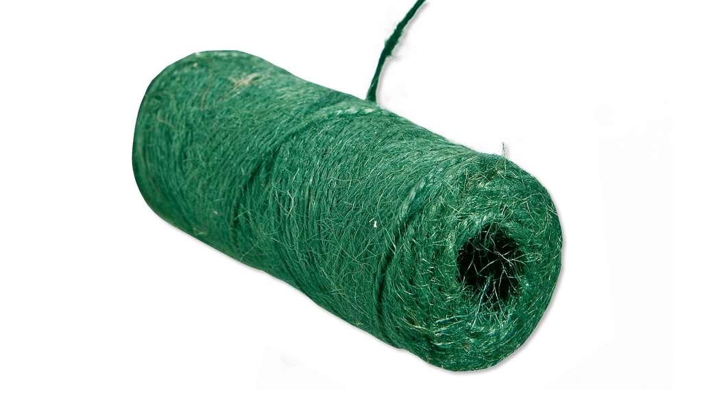 Ficelle pour l'horticulture en jute, vert, bobine de 70 m