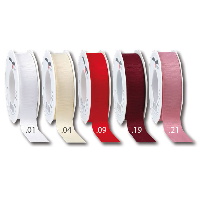 Polyesterband weiss, 25 mm breit