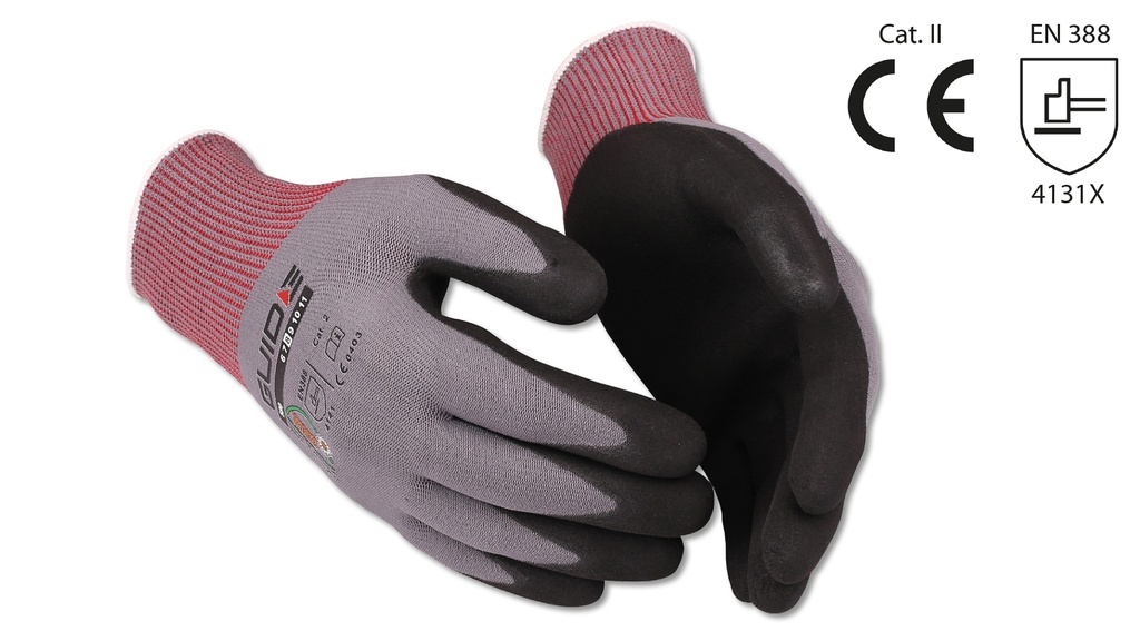 Gant de protection GUIDE, avec revêtement en nitrile, taille 9 (L)