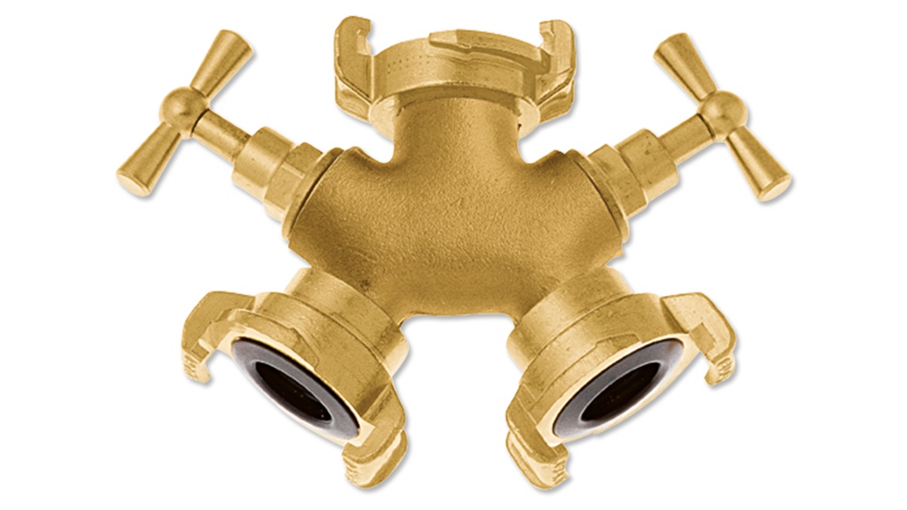 Vanne à deux voies, avec raccord GEKA-plus