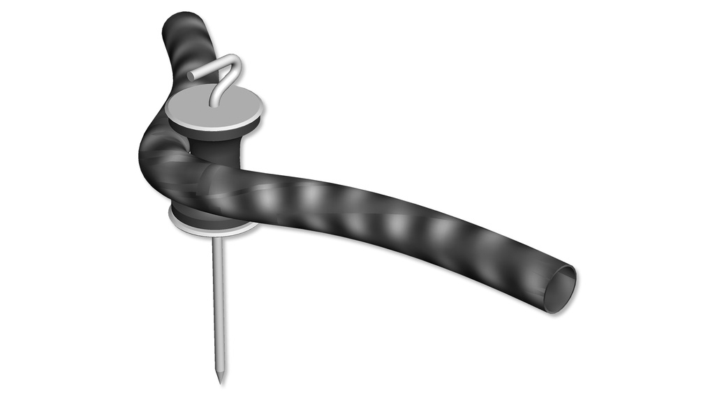 Rouleau d'angle, longueur totale 57 cm