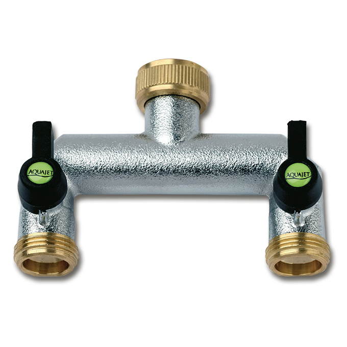 Abzweigstück 3/4&quot;, 2 regulierbare Abgänge