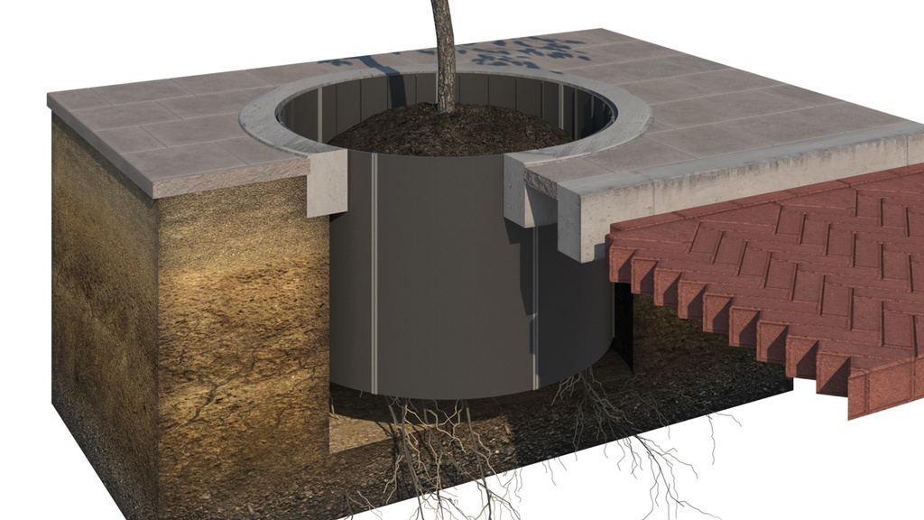 Wurzelführungsplatte 90 cm hoch, 60 cm lang
