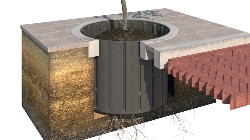 Paroi guide-racine ROLLRIB® hauteur 59 cm, rouleau de 21 m