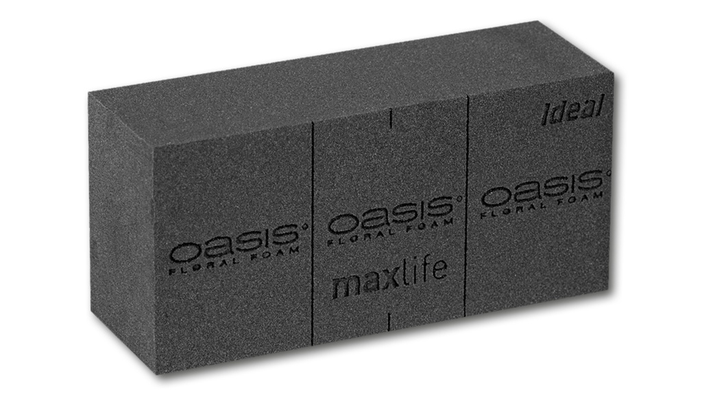 OASIS® BLACK IDEAL Frischblumen-Steckschaum, 35 Ziegel