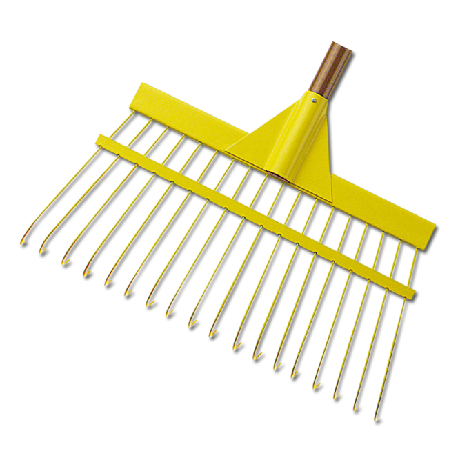 Balai à feuilles dents rondes, largeur 44.5 cm