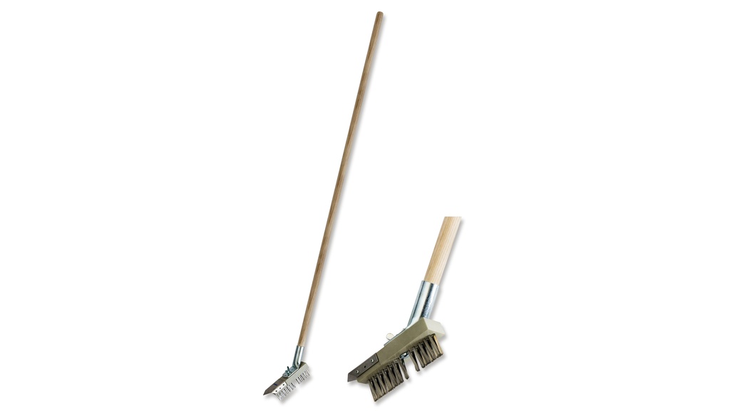 Brosse pour joints, garniture cunéiforme en INOX