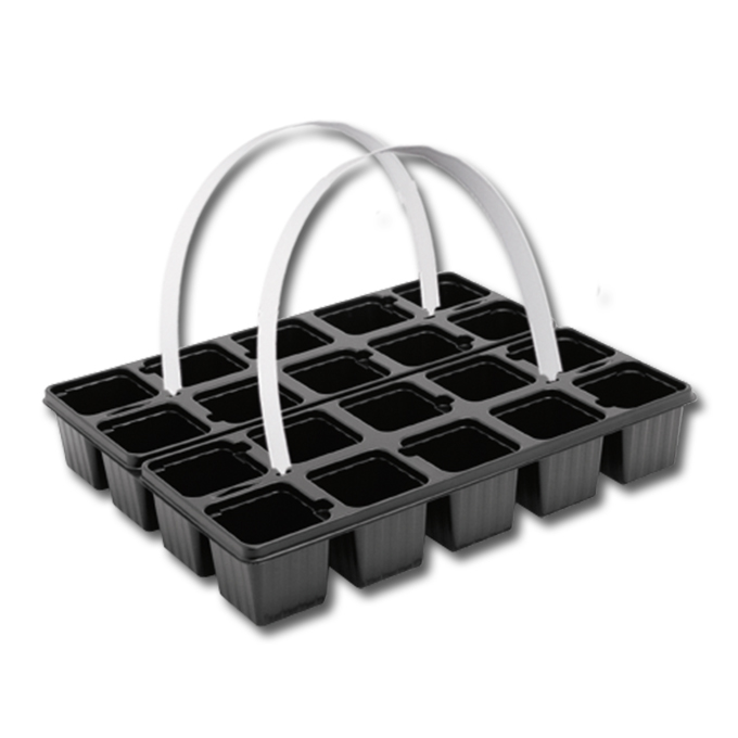 Tragepackung 20 (2x10) Mulden, Topfmass 5.5/5.5 cm, ohne Tragegriff