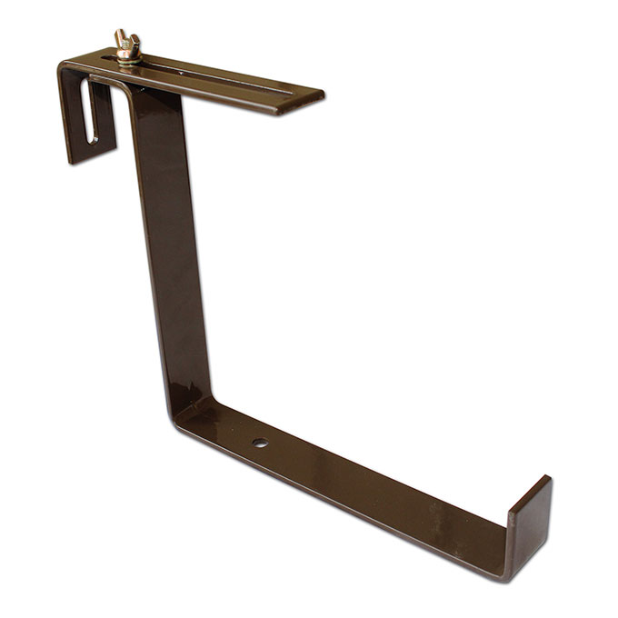 Support pour caissettes à fleurs brun