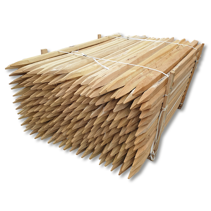 Spaltpfahl aus Robinienholz 5-7 cm, 225 cm lang