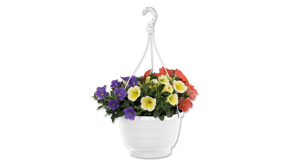 Suspension pour plantes KOMET blanche, 25 cm ø