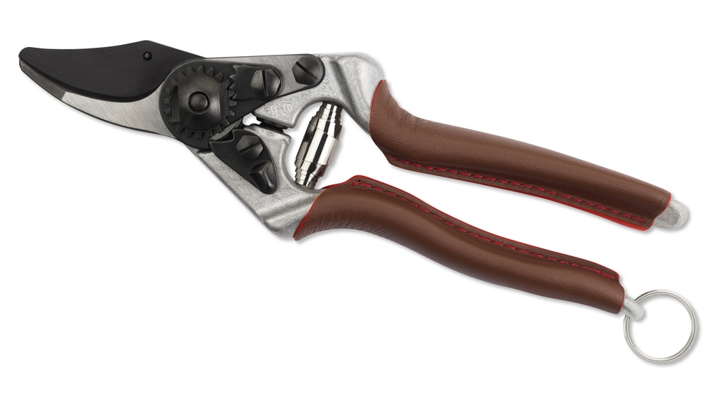 Baumschere FELCO 6 Elite, Klinge Black F-Tech, lederbezogene Griffe, 19.5 cm lang