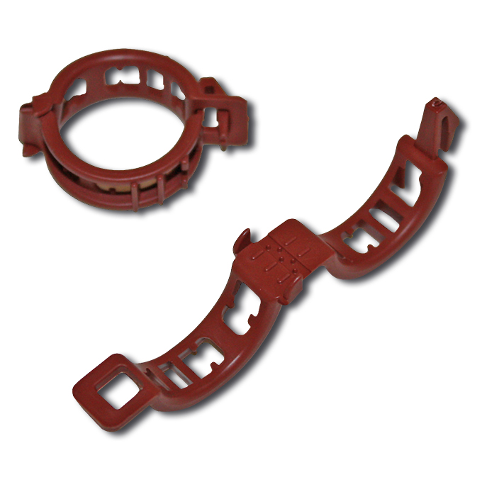 Pflanzenbefestigungsclip 15 mm terracotta, Beutel à 500 Stück
