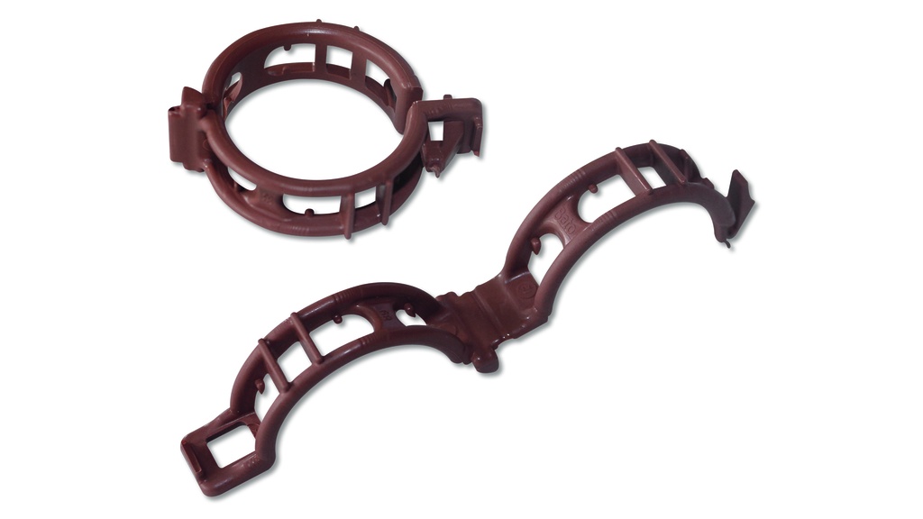 Clip de fixation pour des plantes 25 mm terracotta, 500 pièces