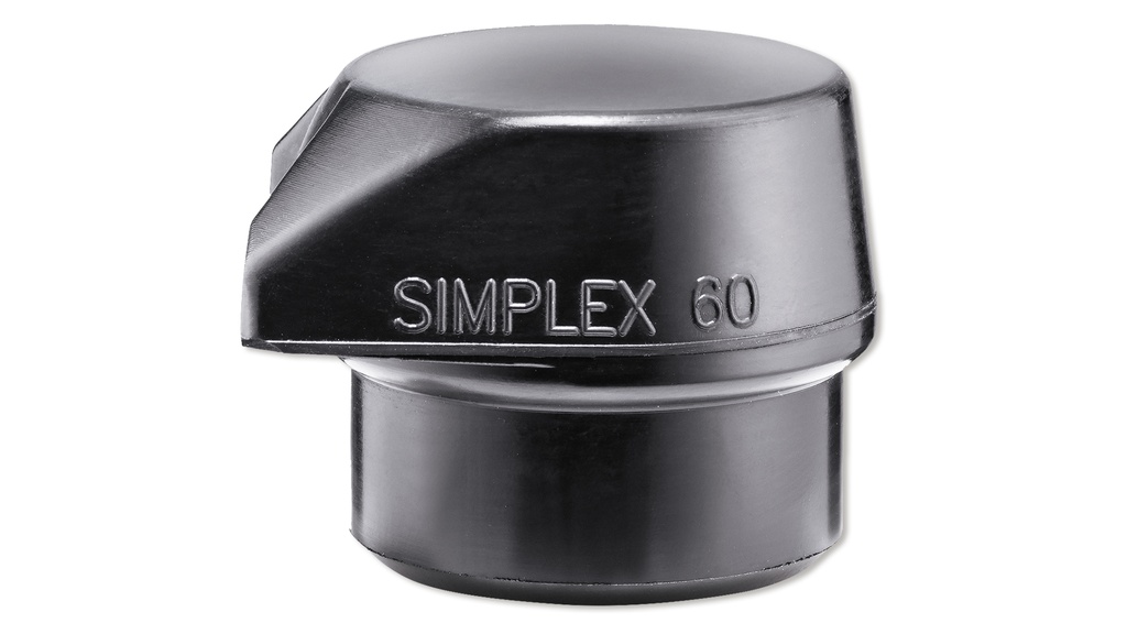 Embout de rechange noir ø 60 mm avec pied intégré pour maillet SIMPLEX