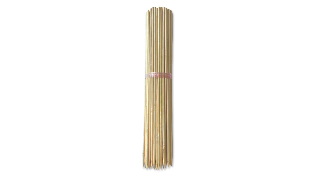 Bambou refendu couleur nature, longueur 80 cm, ø 6.5 mm, botte de 100 pièces