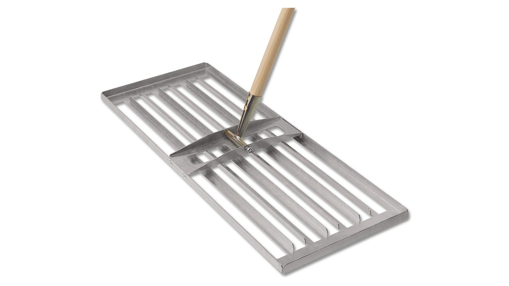 Rasenrakel (Sandraupe), mit Stiel 200 cm