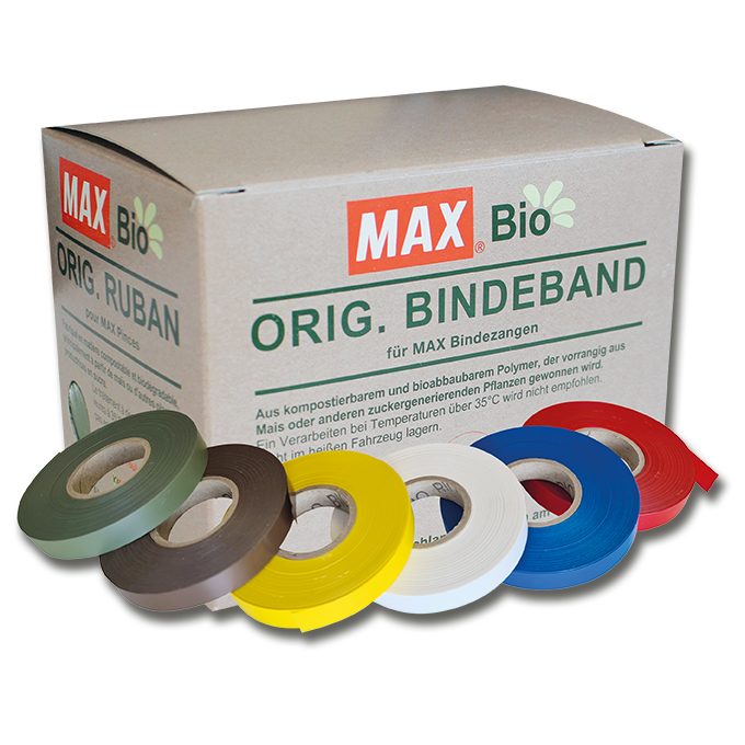 Bindeband MAX BIO grün, 0.09 mm dick 40 m lang, 10 Rollen