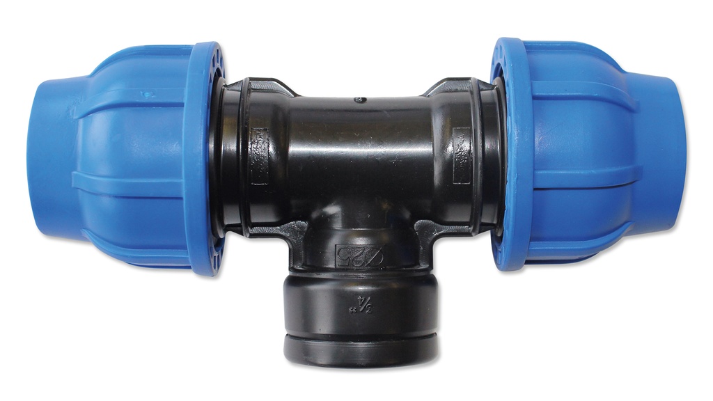 Klemmverschraubung T mit Innengewinde 25 x ¾" x 25 mm