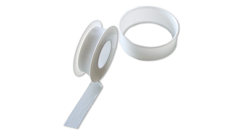 Ruban d'étanchéité pour filetage, téflon, largeur 12 mm, rouleau de 12 m