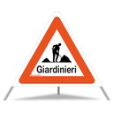 Signal pliable TRIOPAN, signal 1.14 «Giardinieri», qualité normale, grandeur 90 cm