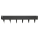 Bordure en acier broches fixes, anthracite, 1.6 mm x 10 cm, longueur 100 cm