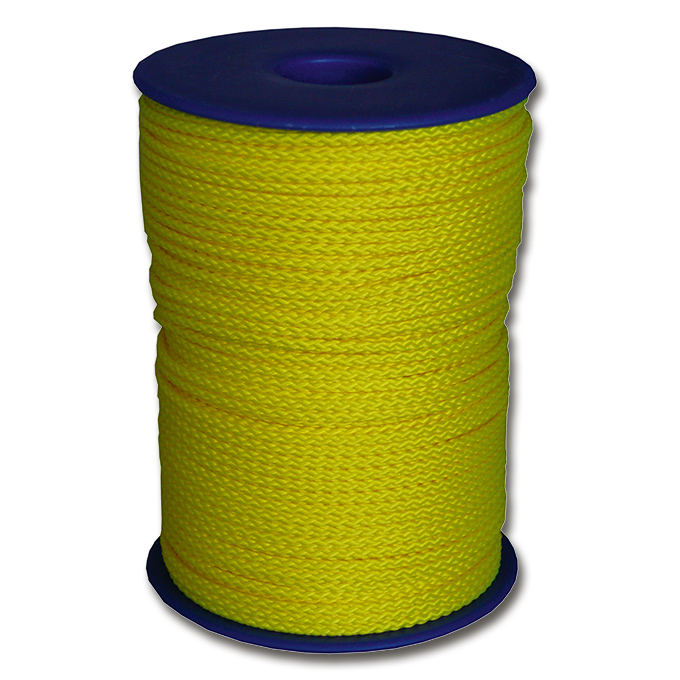 Trassierschnur Polyester, gelb fluoreszierend, ø 2.5 mm, 100 m
