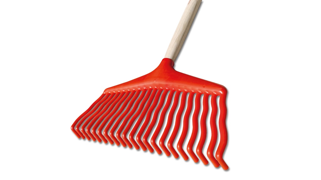Laubbesen aus Kunststoff rot, 36 cm breit