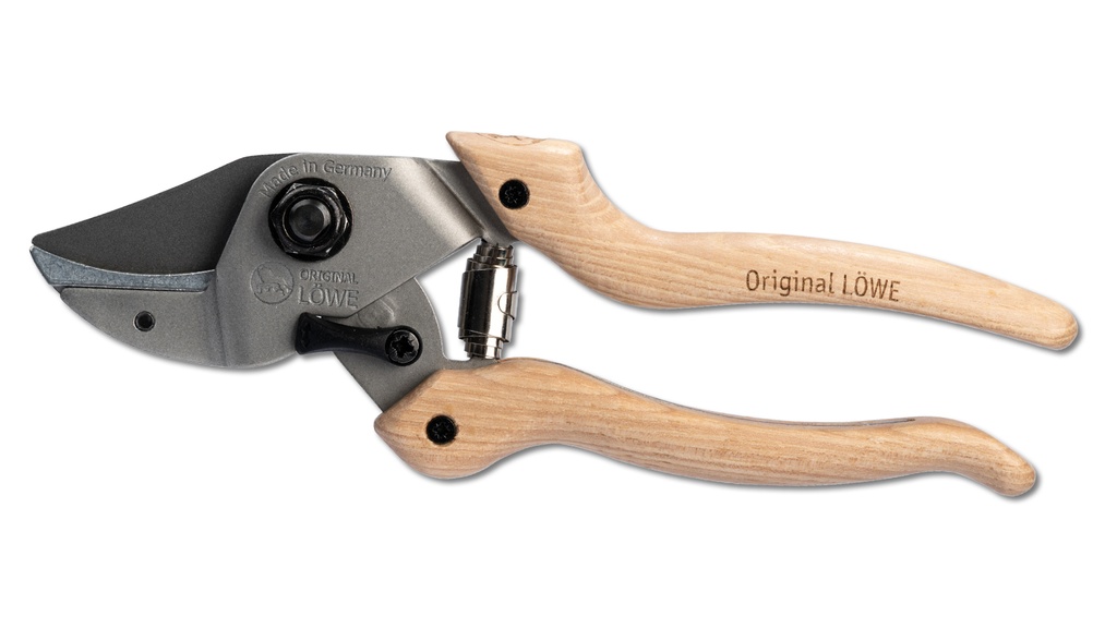 Baumschere LÖWE N7.104, Hickory-Holzgriff, 20 cm lang