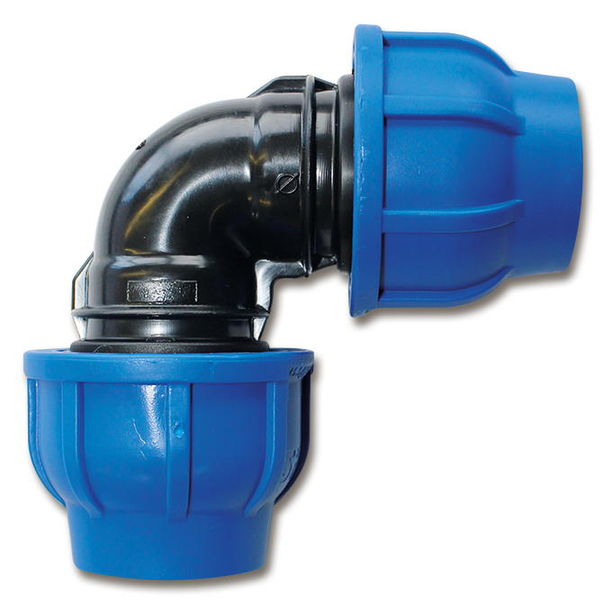 Raccord compression 90° 25 x 25 mm