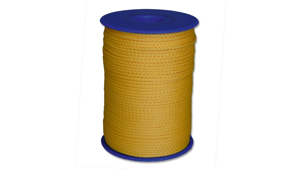 Cordeau de maçons polypropylène jaune, ø 2.5 mm, 50 m