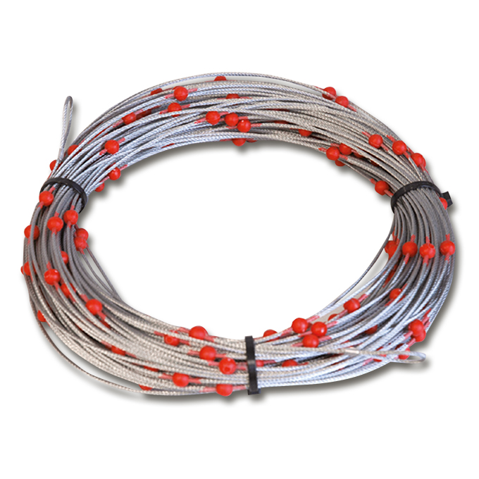 Pflanzleinen mit Kugelmarkierung, Abstand 25 cm, 100 m lang