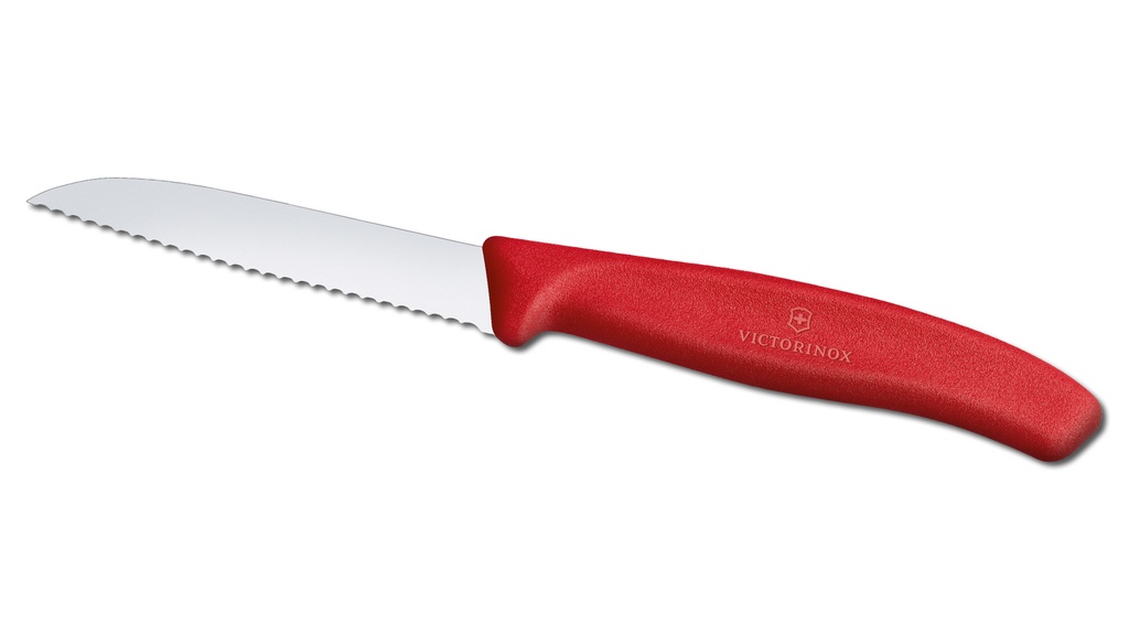 Rüstmesser mit Wellenschliff, 18.9 cm Totallänge