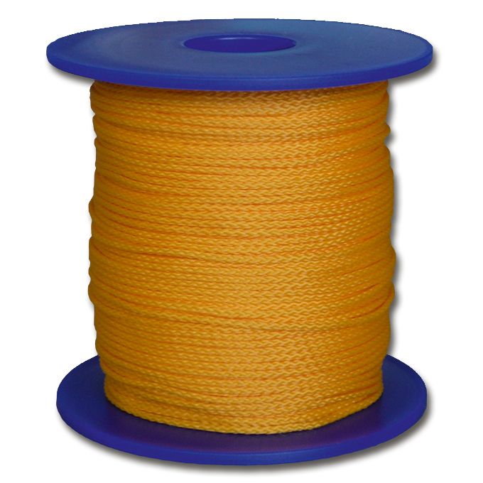 Cordeau de maçons polypropylène jaune, ø 1.5 mm, 100 m
