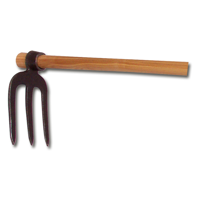 Karsthacke mit 3 Zinken, 15 cm breit