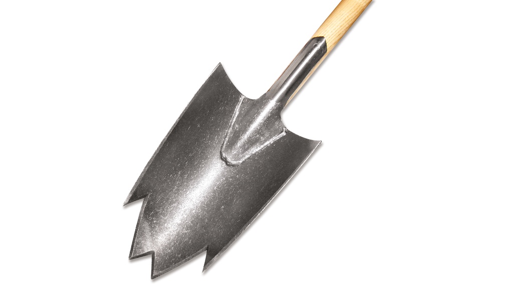 Bêche pour jardinier SHARK, lame 30 x 18 cm