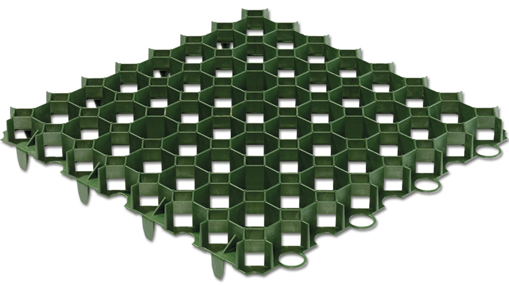 Dalles gazon, en plastique vert, 50 x 50 cm