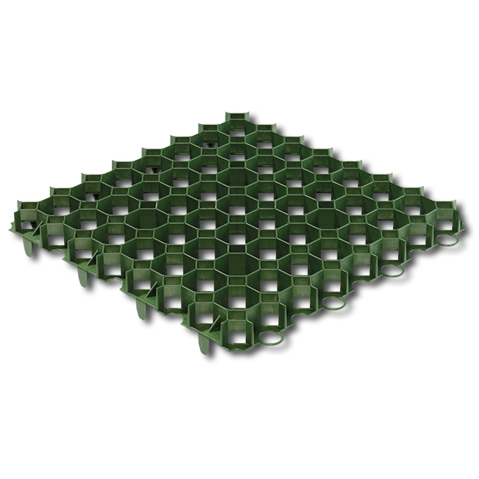 Dalles gazon, en plastique vert, 50 x 50 cm