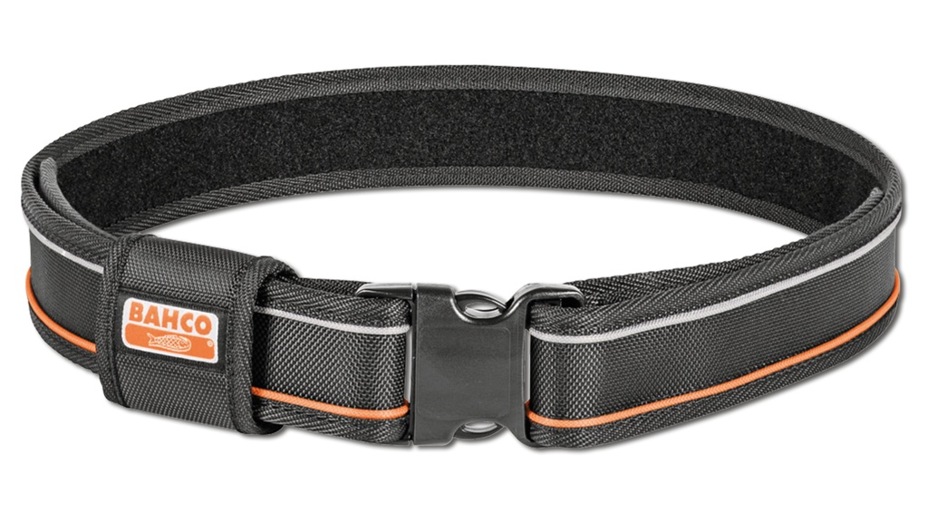 Ceinture BAHCO en nylon noir, 6 cm de large, longueur 143 cm