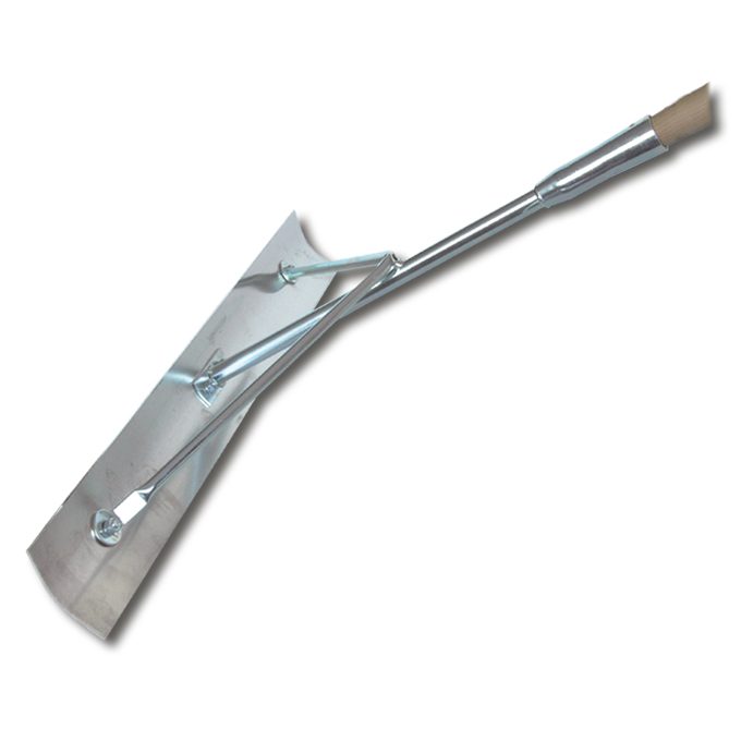 Teerkrücke gewölbt, 75 x 10 x 0.25 cm, mit Stiel 170 cm